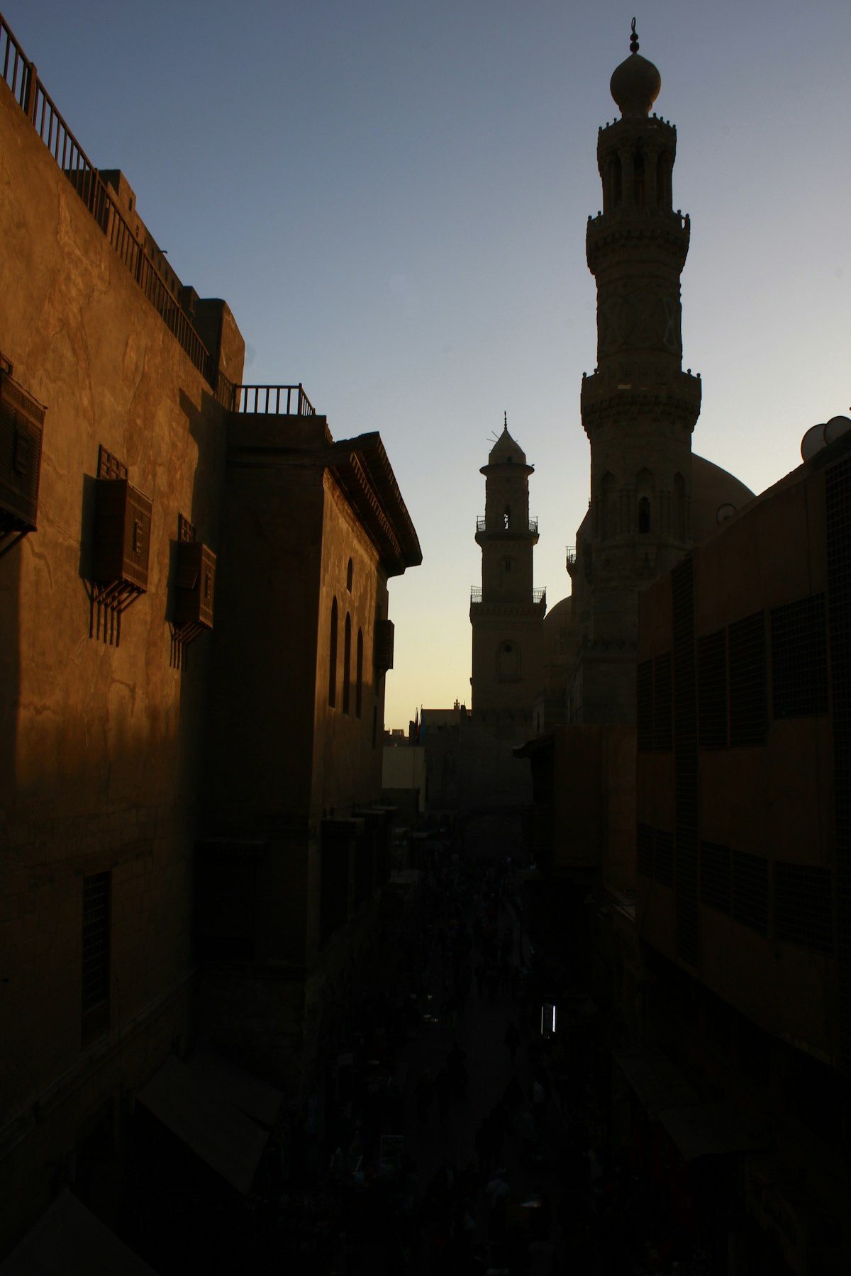 Cairo cityscape with the Nile and city bridges