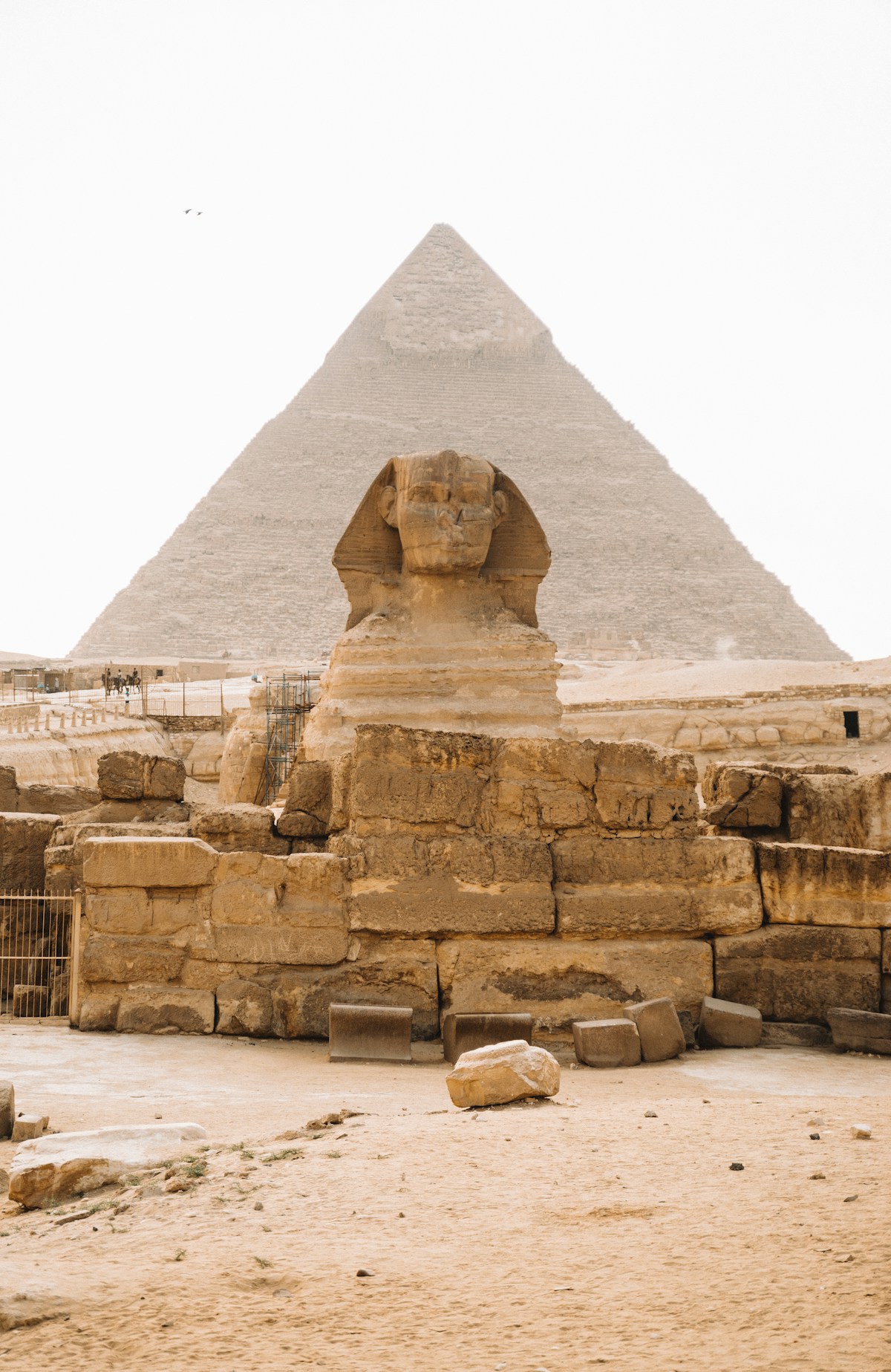 The Great Sphinx and Pyramid of Giza in Egypt